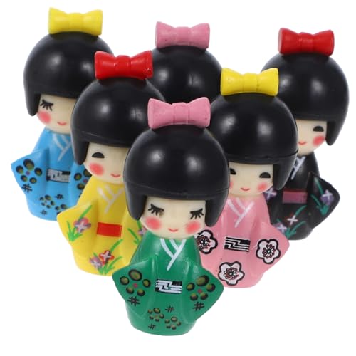 GALPADA 36 STK. Teiliges Japanische Kimono Puppen aus PVC Detailreiche Realistische Miniatur-Dekoration Traditionelle Handwerkskunst Sicher Geschenk Sowie Tischdekoration GALPADA 36 STK. Teiliges Japanische Kimono Puppen aus PVC Detailreiche Realistische Miniatur-Dekoration Traditionelle Handwerkskunst Sicher Geschenk Sowie Tischdekoration von GALPADA