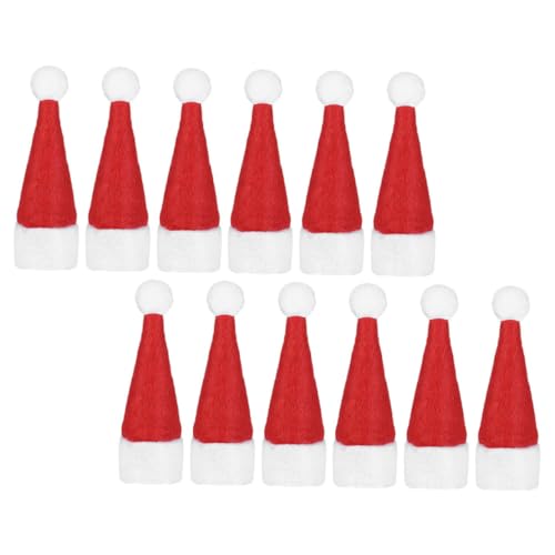 GALPADA 36 Stück Teiliges Mini Weihnachtsmützen aus Hochwertigem Dekorative Christbaumschmuck Kappen für Lutscher Süßigkeiten und Weihnachtsdeko Weihnachtsaccessoires für Familie und Party von GALPADA