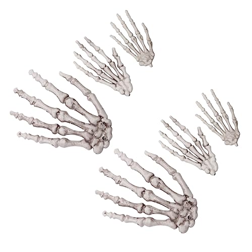 GALPADA 3Paare Skelett Hand Dekoration für Halloween Realistische Gruselige Requisiten für Partys Bars und Geisterhäuser Halloween Dekorationen und GALPADA 3Paare Skelett Hand Dekoration für Halloween Realistische Gruselige Requisiten für Partys Bars und Geisterhäuser Halloween Dekorationen und von GALPADA