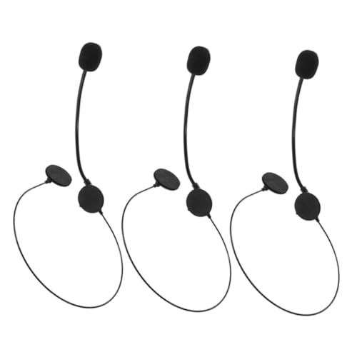 GALPADA 3Stücke Kopfhörer Requisite für Cosplay Kostümpartys Echt Aussehendes Mikrofon Headset für Kreative Verkleidungen und Unvergessliche von GALPADA