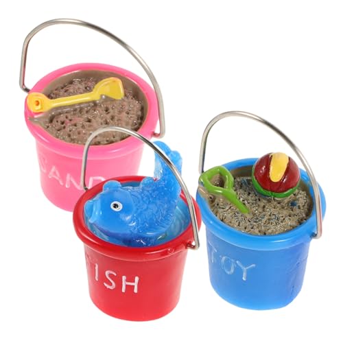 GALPADA 3Stücke Strandeimer für Puppenhaus Farbenfrohe Gartenfiguren Dekorative Mikrolandschaft DIY Handwerk Urlaubsinspirierte Spielkücheneimer für Kreative Szenen GALPADA 3Stücke Strandeimer für Puppenhaus Farbenfrohe Gartenfiguren Dekorative Mikrolandschaft DIY Handwerk Urlaubsinspirierte Spielkücheneimer für Kreative Szenen von GALPADA