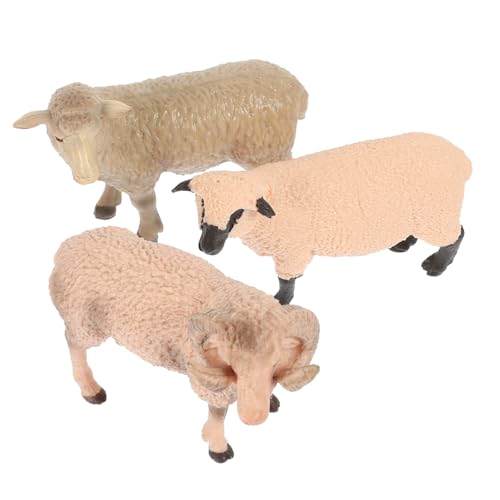 GALPADA 3Stücke Teiliges Schafmodell Realistische Schaffigur für Dekoration für Zuhause und Schule Umweltfreundliches Material für GALPADA 3Stücke Teiliges Schafmodell Realistische Schaffigur für Dekoration für Zuhause und Schule Umweltfreundliches Material für von GALPADA