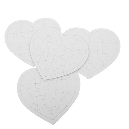 GALPADA 4 Blätter Puzzles für DIY Graffiti Leichte und Kompakte Puzzlestücke zur Kreativen Gestaltung für Fördert Kognitive Fähigkeiten und Farbenerkennung von GALPADA