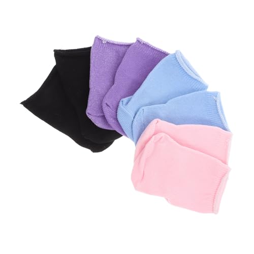 GALPADA 4 Paare Puppensocken Kurz Bunte Mini Socken Puppenzubehör für Mädchen Puppen Rüschen Detail Niedliche Spielsocken von GALPADA