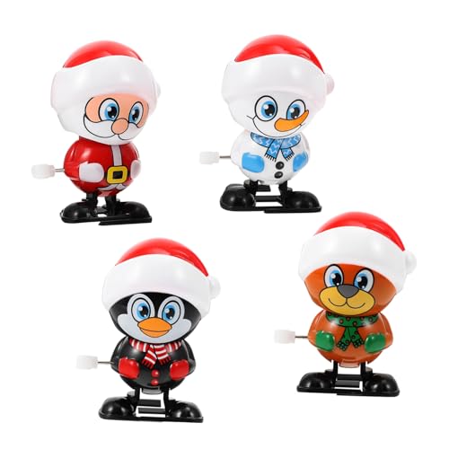 GALPADA 4 STÜCKE Teiliges Weihnachts Aufziehspielzeug Lustiges Uhrwerkspielzeug aus Batteriefrei Sichere Weihnachtsdeko und für Mädchen Partyspaß GALPADA 4 STÜCKE Teiliges Weihnachts Aufziehspielzeug Lustiges Uhrwerkspielzeug aus Batteriefrei Sichere Weihnachtsdeko und für Mädchen Partyspaß von GALPADA