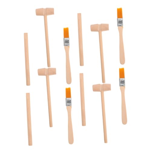GALPADA 4 Sätze Archäologische Ausgrabungswerkzeuge Pretend Play Dig Kit Ausgrabungswerkzeuge Für Zum Graben Von Werkzeugen Bausatz Zum Graben Von Steinen Beige Hölzern von GALPADA