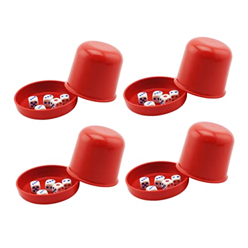GALPADA 4 Sätze Würfel Würfelbecher Rechts Große Würfel Und Jumbo Würfelbecher Spiele Würfelfach Würfelbecher Mit Deckel Anti-Verlust-würfelbecher Spiele Würfelbecher Party Würfelspiel Rot GALPADA 4 Sätze Würfel Würfelbecher Rechts Große Würfel Und Jumbo Würfelbecher Spiele Würfelfach Würfelbecher Mit Deckel Anti-Verlust-würfelbecher Spiele Würfelbecher Party Würfelspiel Rot von GALPADA