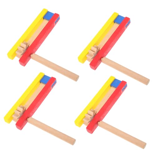 GALPADA 4 Stck Teiliges Holz castagnetten Langem Griff Pädagogisches Percussion Instrument für Robustes Musikinstrument Hand Auge koordination und Musikalischem Interesse GALPADA 4 Stck Teiliges Holz castagnetten Langem Griff Pädagogisches Percussion Instrument für Robustes Musikinstrument Hand Auge koordination und Musikalischem Interesse von GALPADA