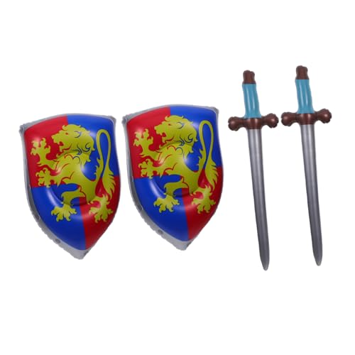 GALPADA 4 Stück Aufblasbares Für Sprengschwerter Für Schwertkinder Cosplay -Accessoires Ritter -Cosplay -kostüm -Requisite Ritterkostüm Schild PVC von GALPADA