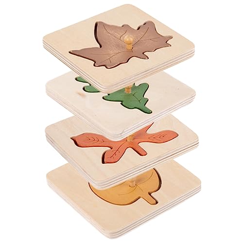 GALPADA 4 Stück Blatt-Puzzle Bildungsspielzeug Puzzlespielzeug Kleinkinder Lernspielzeug für Pädagogikspielzeug Rätsel Vorschulpuzzle Lernspielzeug für frühes Lernen Holz GALPADA 4 Stück Blatt-Puzzle Bildungsspielzeug Puzzlespielzeug Kleinkinder Lernspielzeug für Pädagogikspielzeug Rätsel Vorschulpuzzle Lernspielzeug für frühes Lernen Holz von GALPADA