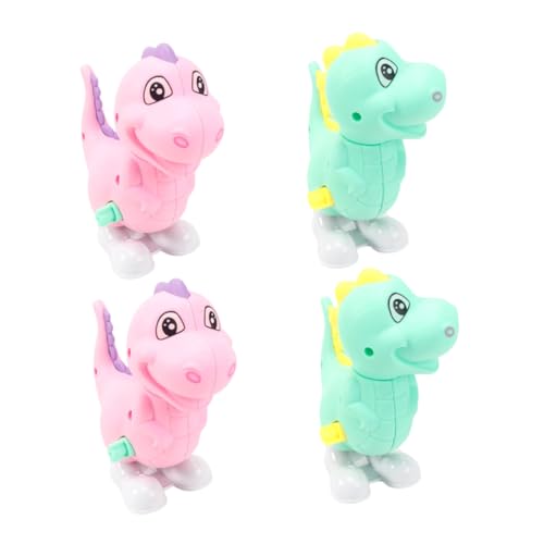 GALPADA 4 Stück Dinosaurier Aufziehspielzeug Bunte Cartoon Spielzeuge für Fantasie Anregen für Jungen und Mädchen Zufällige Farbe Zufällige Farbe von GALPADA
