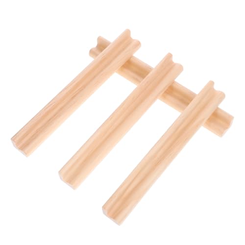 GALPADA 4 Stück Holzbuchstaben Ornamente Mini Briefhalter Dominosteine ​​Für Erwachsene Gaming Buchstaben Anzeigensockel Rs Buchstabenständer Halten Kleine Dominosteine Alphabet von GALPADA
