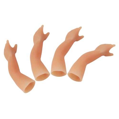 GALPADA 4 Stück Magischer Silikon Zauberrequisit Teiliges Kleine Hand für Münztricks Stabile Verarbeitung Glatte Oberfläche Party und Zubehör für Lustige Streichspiele von GALPADA