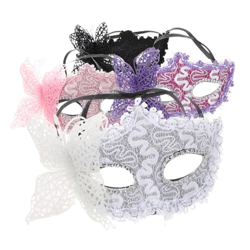 GALPADA 4 Stück Maskerade Maskeradekostüm Goldene Maskerade- Für Frauen Masken Performance-requisiten Cosplay- Für Frauen Tanzparty-requisite Party Frauenkostüm von GALPADA