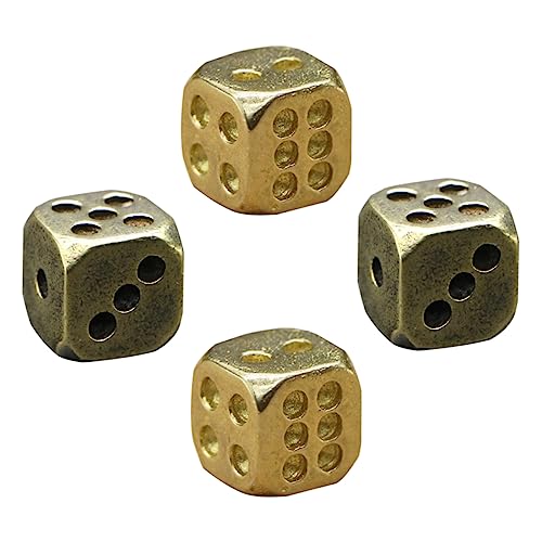GALPADA 4 Stück Messing Würfelspiel Sechs Dekorationen Vintage Party Würfelspiel Knochenfarbene Würfel Dekoratives Ornament Spieldekor Messing Requisiten Zufällige Farbe GALPADA 4 Stück Messing Würfelspiel Sechs Dekorationen Vintage Party Würfelspiel Knochenfarbene Würfel Dekoratives Ornament Spieldekor Messing Requisiten Zufällige Farbe von GALPADA