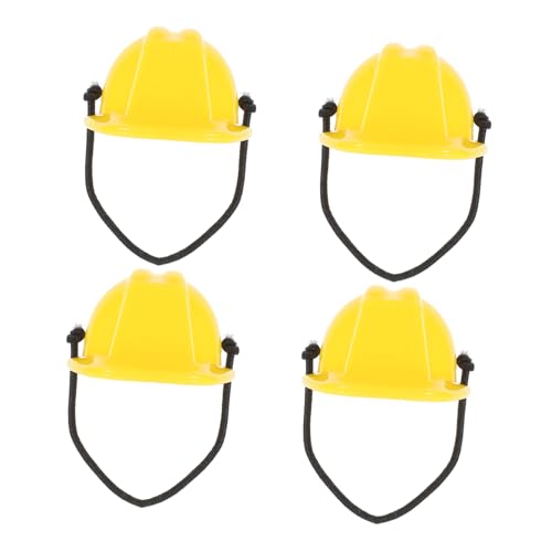 GALPADA 4 Stück Mini Bauhelm Puppenzubehör Miniatur Sicherheitshelm Gelb für Kinderparty Dekoration und Puppenkostüm GALPADA 4 Stück Mini Bauhelm Puppenzubehör Miniatur Sicherheitshelm Gelb für Kinderparty Dekoration und Puppenkostüm von GALPADA