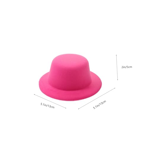 GALPADA 4 Stück Mini Filzhüte für Puppen und Schneemänner Handgefertigte DIY Miniatur Hüte aus Kleine Festliche Trachtenhütchen für Bastelprojekte und Dekoration Vielseitig und Tragbar von GALPADA