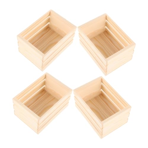 GALPADA 4 Stück Mini-holzkisten Für Puppenhaus-zubehör, Miniatur-kisten, Miniatur-holzkörbe Für Mikro-landschaftsdekoration Und Puppenhaus-zubehör GALPADA 4 Stück Mini-holzkisten Für Puppenhaus-zubehör, Miniatur-kisten, Miniatur-holzkörbe Für Mikro-landschaftsdekoration Und Puppenhaus-zubehör von GALPADA