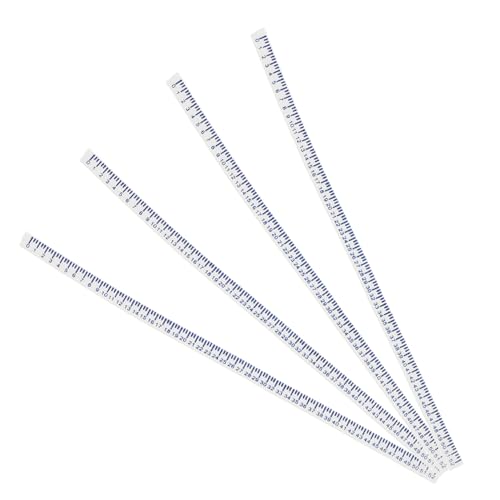 GALPADA 4 Stück Miniatur Maßband Flexibel Geschwungenes Lineal Puppenhaus Zubehör DIY Nähmodell Mini Rollmaßband für Körpermaße Basteln und Dekoration von GALPADA