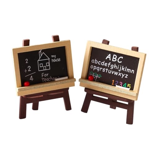 GALPADA 4 Stück Miniatur Staffelei mit Schwarzer Tafel Teiliges Holzmodell Deko für Puppenhaus Langlebig und Praktisch Realistische Miniatur Kunstzubehör GALPADA 4 Stück Miniatur Staffelei mit Schwarzer Tafel Teiliges Holzmodell Deko für Puppenhaus Langlebig und Praktisch Realistische Miniatur Kunstzubehör von GALPADA