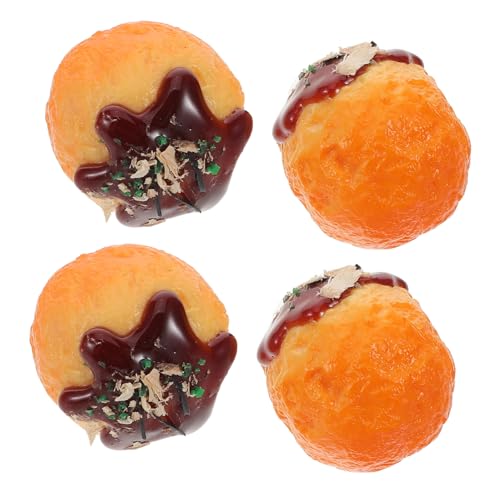 GALPADA 4 Stück PVC Japanische Snack Simulation für Restaurant Dekoration Spielküche und Bildungszwecke Lebensechte Spielzeugnahrung für Kreative Rollenspiele von GALPADA
