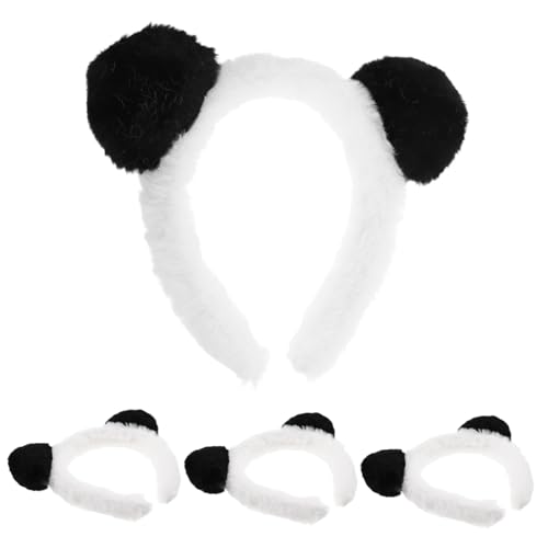 GALPADA 4 Stück Panda Ohren Haarreif Cartoon Tier Kopfschmuck für Karneval Halloween Kostümparty Vielseitig Bequem Leicht GALPADA 4 Stück Panda Ohren Haarreif Cartoon Tier Kopfschmuck für Karneval Halloween Kostümparty Vielseitig Bequem Leicht von GALPADA