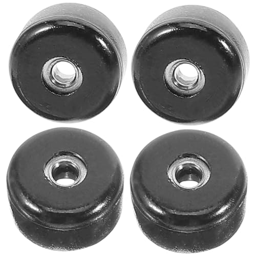 GALPADA 4 Stück Professionelle Finger Skateboard Schwarz mit Hochgeschwindigkeits Kugellagern Robustes Kunststoff und Edelstahlmaterial Geeignet für Finger Sportspielzeug und Pädagogische von GALPADA