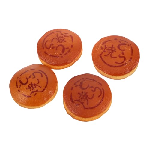 GALPADA 4 Stück Realistische Japanische Snacks als Dekoration für Küche und Fotografie Künstliche Lebensmittel Requisiten Hellbraun Detailreiche Nachbildung von GALPADA