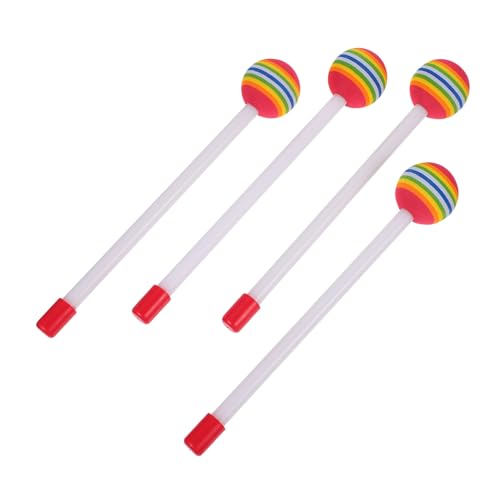 GALPADA 4 Stück Regenbogen Trommelstöcke Bunte Trommelstöcke Rhythmusstöcke Kinderspielzeug Kleinkind von GALPADA
