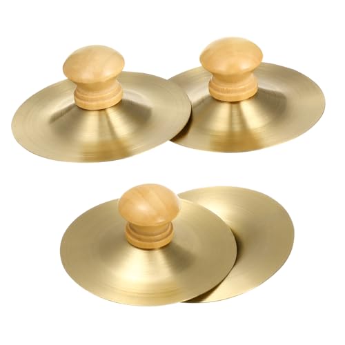 GALPADA 4 Stück Schlaginstrument Für Musikglocken Für Kleine Handbecken Kleine Schlaginstrumente Musikinstrumente Für Kinderinstrumente Mini-Becken Aus Golden Metall GALPADA 4 Stück Schlaginstrument Für Musikglocken Für Kleine Handbecken Kleine Schlaginstrumente Musikinstrumente Für Kinderinstrumente Mini-Becken Aus Golden Metall von GALPADA