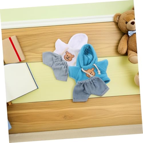 GALPADA 4 Stück Teiliges Bären-Outfit für Plüschtiere Niedlicher Hoodie mit Jeans für Kleine Stofftiere Passgenaue Bär-Kleidung und Zubehör für DIY Kuscheltiere GALPADA 4 Stück Teiliges Bären-Outfit für Plüschtiere Niedlicher Hoodie mit Jeans für Kleine Stofftiere Passgenaue Bär-Kleidung und Zubehör für DIY Kuscheltiere von GALPADA