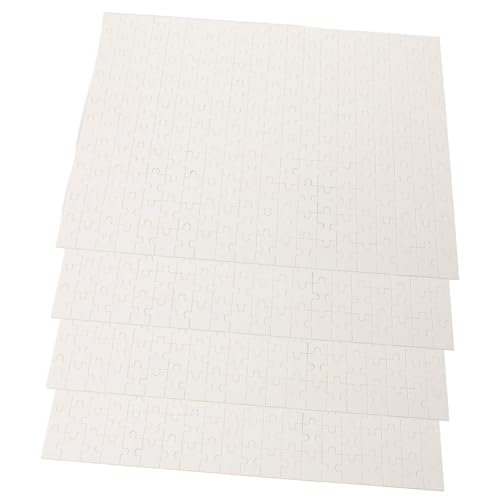 GALPADA 4 Stück Teiliges Blanko Sublimationspuzzle aus Holz DIY Jigsaw Puzzle für Kreative Handwerksprojekte für Personalisierte und Veranstaltungen Teile von GALPADA