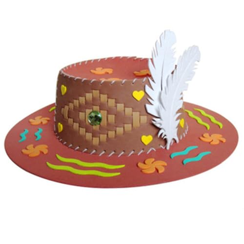 GALPADA 4 Stück Teiliges DIY Sonnenhut aus Hochwertigem EVA Cartoon motive Bastelset für Kindergarten und Schule Pädagogisches Nähprojekt für Mädchen und Jungen GALPADA 4 Stück Teiliges DIY Sonnenhut aus Hochwertigem EVA Cartoon motive Bastelset für Kindergarten und Schule Pädagogisches Nähprojekt für Mädchen und Jungen von GALPADA