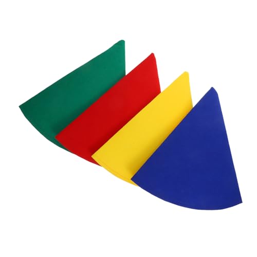 GALPADA 4 Stück Teiliges Filz Bunte Zwergenmützen für Halloween Weihnachts Geburtstagskostüm Partyzubehör Angenehm Komfortabel Langlebig Festliche Kopfbedeckung von GALPADA