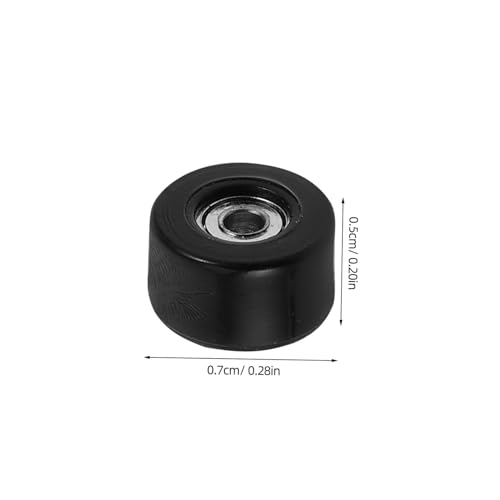 GALPADA 4 Stück Teiliges Finger Skateboard Rad mit Hochgeschwindigkeitslagern Stabile und Flexible Mini Skateboard Räder Einfache Montage von GALPADA