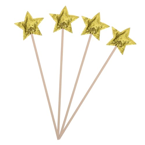 GALPADA 4 Stück Teiliges Glitzer Stern Zauberstab für Leichte Feenstäbe für Bühnenauftritte Geburtstagsfeiern Kostümspiele und Partydekorationen Goldfarben GALPADA 4 Stück Teiliges Glitzer Stern Zauberstab für Leichte Feenstäbe für Bühnenauftritte Geburtstagsfeiern Kostümspiele und Partydekorationen Goldfarben von GALPADA