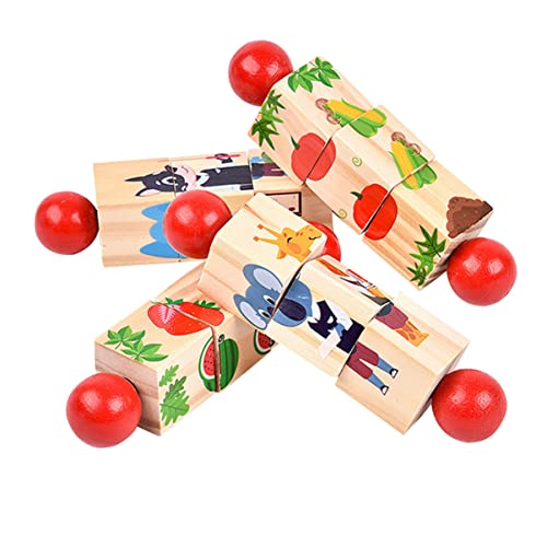 GALPADA 4 Stück Teiliges Holzpuzzle mit Tiermotiven Rotierendes Lernspielzeug für Kleinkinder Fördert Eltern Junge Mädchen Interaktion und Problemlösungsfähigkeiten für und Feiertage GALPADA 4 Stück Teiliges Holzpuzzle mit Tiermotiven Rotierendes Lernspielzeug für Kleinkinder Fördert Eltern Junge Mädchen Interaktion und Problemlösungsfähigkeiten für und Feiertage von GALPADA