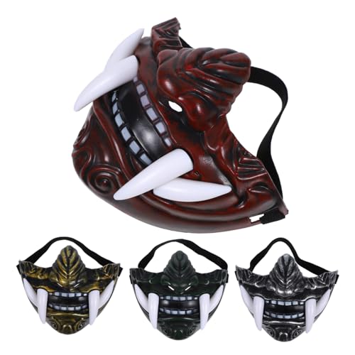 GALPADA 4 Stück Teiliges Japanische Hannya Masken Halloween Kunststoff Bunte Theater Requisiten für Cosplay und Make-up Feiern Langlebig und Detailreich Gestaltet GALPADA 4 Stück Teiliges Japanische Hannya Masken Halloween Kunststoff Bunte Theater Requisiten für Cosplay und Make-up Feiern Langlebig und Detailreich Gestaltet von GALPADA