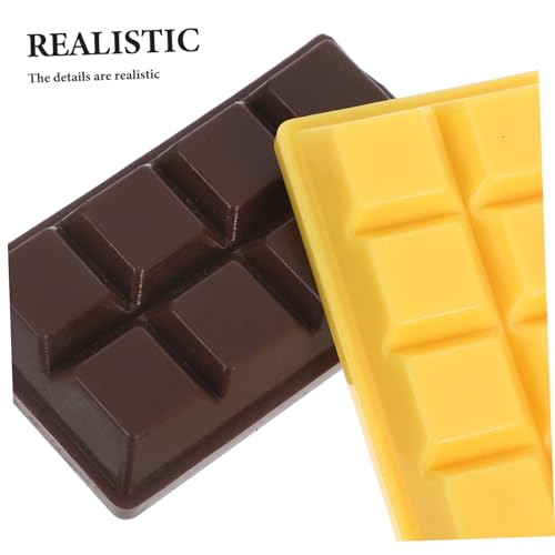 GALPADA 4 Stück Teiliges Künstliche Schokoladenmodelle aus Resin Dekorative Schokoladen für Spielzeughäuser und Desserts für Kreative Deko GALPADA 4 Stück Teiliges Künstliche Schokoladenmodelle aus Resin Dekorative Schokoladen für Spielzeughäuser und Desserts für Kreative Deko von GALPADA