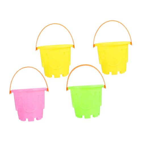 GALPADA 4 Stück Teiliges Mini Strand Eimer aus Kunststoff Leichtes Sandspielzeug für Handliche Farblich Sortiert für Strand Garten und Spielplatz GALPADA 4 Stück Teiliges Mini Strand Eimer aus Kunststoff Leichtes Sandspielzeug für Handliche Farblich Sortiert für Strand Garten und Spielplatz von GALPADA