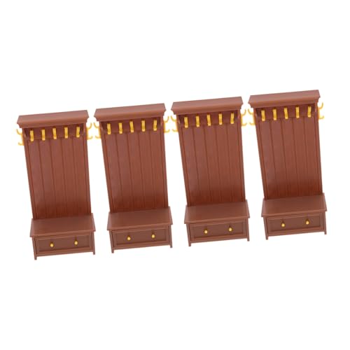 GALPADA 4 Stück Teiliges Miniatur Puppenhaus Möbel Vintage Mini Schrank Regal mit Schublade Vielseitige Aufbewahrung für Kreatives Rollenspiel und Dekoration GALPADA 4 Stück Teiliges Miniatur Puppenhaus Möbel Vintage Mini Schrank Regal mit Schublade Vielseitige Aufbewahrung für Kreatives Rollenspiel und Dekoration von GALPADA