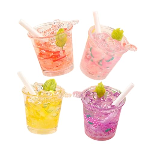 GALPADA 4 Stück Teiliges Puppenhaus Zubehör Miniatur Getränke Flaschen aus Resin Bunte Miniatur Dekoration für Puppenhaus Küche und Spielsets GALPADA 4 Stück Teiliges Puppenhaus Zubehör Miniatur Getränke Flaschen aus Resin Bunte Miniatur Dekoration für Puppenhaus Küche und Spielsets von GALPADA