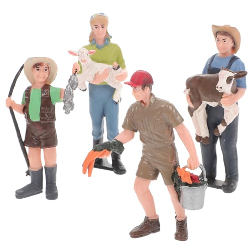 GALPADA 4 Stück Teiliges Realistische Bauernhof Figuren Detailgetreue Statische Farmer Charakter Modelle für Rollenspiele Lernspielzeug und Miniatur Dekoration Pädagogisch für Geeignet GALPADA 4 Stück Teiliges Realistische Bauernhof Figuren Detailgetreue Statische Farmer Charakter Modelle für Rollenspiele Lernspielzeug und Miniatur Dekoration Pädagogisch für Geeignet von GALPADA