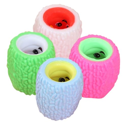 GALPADA 4 Stück Teiliges Squeeze Raupen aus Elastischem TPR Material Stressabbau für Erwachsene Lustiges Quetschspielzeug als Partygeschenk und Festival Überraschung Zufällige Farbe GALPADA 4 Stück Teiliges Squeeze Raupen aus Elastischem TPR Material Stressabbau für Erwachsene Lustiges Quetschspielzeug als Partygeschenk und Festival Überraschung Zufällige Farbe von GALPADA