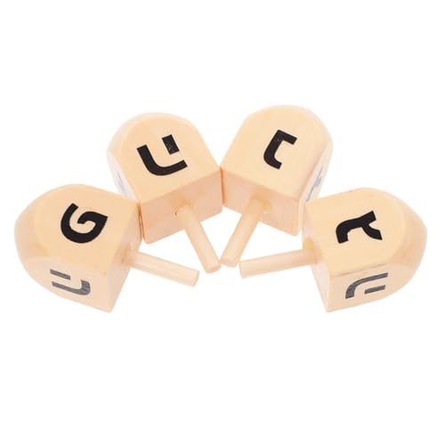 GALPADA 4 Stück Teiliges Unbemalter Holz Dreidels DIY Bastelset für Kreative Chanukka Spiele Langlebige Ewig Drehende Holzkreisel als Jüdisches Partyspielzeug und Dekoration GALPADA 4 Stück Teiliges Unbemalter Holz Dreidels DIY Bastelset für Kreative Chanukka Spiele Langlebige Ewig Drehende Holzkreisel als Jüdisches Partyspielzeug und Dekoration von GALPADA