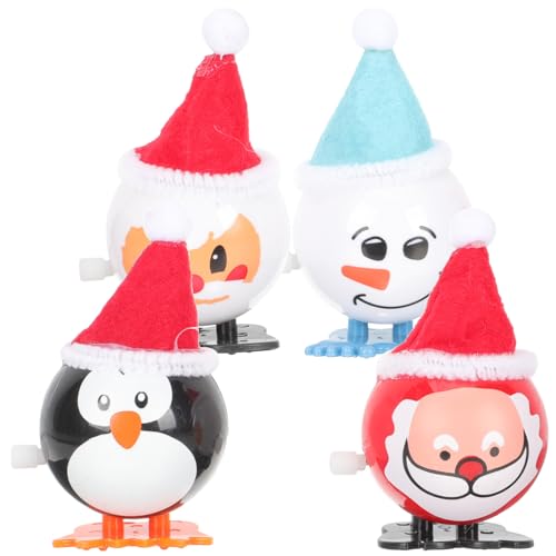 GALPADA 4 Stück Teiliges Weihnachts-Wind-up Spielmechanismus Bunte Kinderparty Mitgebsel Kleine Laufspielzeuge für Jungen und Mädchen Santa Claus Schneemann Pinguin Lustige Xmas GALPADA 4 Stück Teiliges Weihnachts-Wind-up Spielmechanismus Bunte Kinderparty Mitgebsel Kleine Laufspielzeuge für Jungen und Mädchen Santa Claus Schneemann Pinguin Lustige Xmas von GALPADA