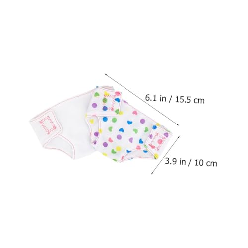 GALPADA 4 Stück Teiliges Wiederverwendbare Puppenwindeln Doll Nappies Puppenzubehör für Rollenspiele und Puppenpflege Geeignet für Mädchen und Puppen von GALPADA