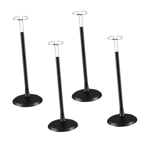 GALPADA 4 Stück Verstellbarer Puppenständer Schwarz Höhenverstellbare Halterung für Actionfiguren und Große Puppen Stabiler Sockel Vielseitig Kompatibel für Display und Sammlung von GALPADA
