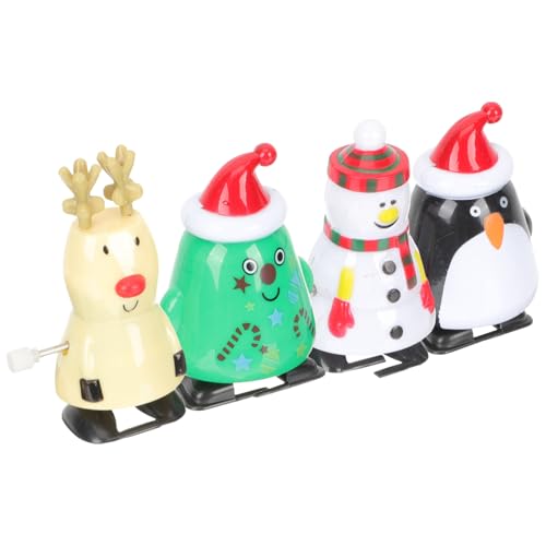 GALPADA 4 Stück Weihnachtliche Aufziehspielzeuge mit Federantrieb Kreative Lauf Springfiguren Leichte Langlebige Neuheitsgeschenke für Weihnachtsfeier und Partys GALPADA 4 Stück Weihnachtliche Aufziehspielzeuge mit Federantrieb Kreative Lauf Springfiguren Leichte Langlebige Neuheitsgeschenke für Weihnachtsfeier und Partys von GALPADA