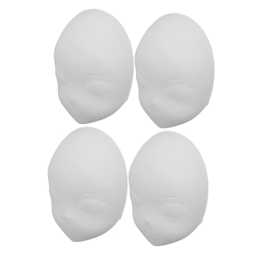 GALPADA 4 Stück Weiße Vollgesichts-masken aus Kunststoff Bemalbare Diy-maskerade-masken für Wiederverwendbar Sicher und Leicht für Halloween Karneval und Kostümpartys GALPADA 4 Stück Weiße Vollgesichts-masken aus Kunststoff Bemalbare Diy-maskerade-masken für Wiederverwendbar Sicher und Leicht für Halloween Karneval und Kostümpartys von GALPADA